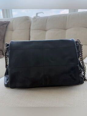 Zara Black Leather shoulder bag